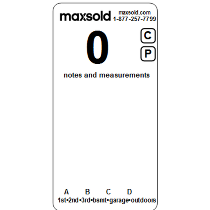 MaxSold 4x2 Lot Stickers
