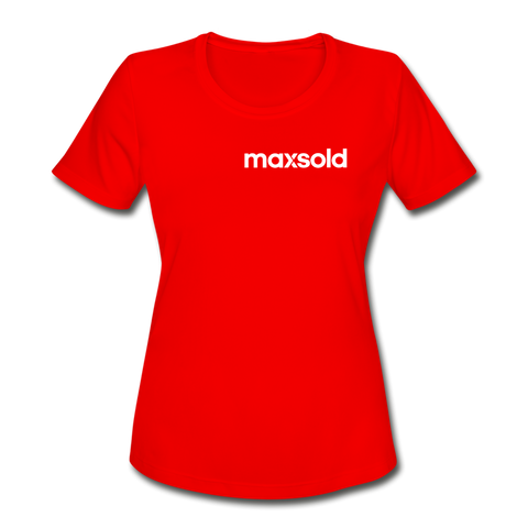 Women's Moisture Wicking Performance T-Shirt - red