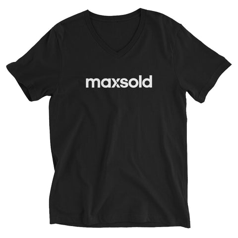 MaxSold Unisex Short Sleeve V-Neck T-Shirt